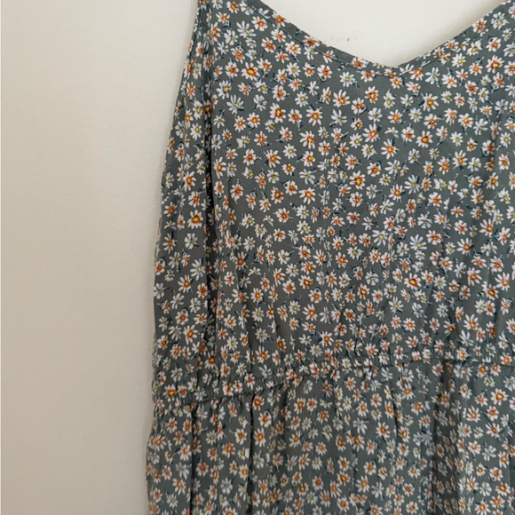 Pink Rose Blue Floral Mini Dress - Picture 2 of 6